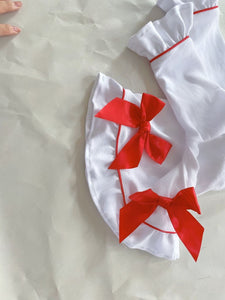 Gingerbread wreath - Red trim pyjamas 🤍